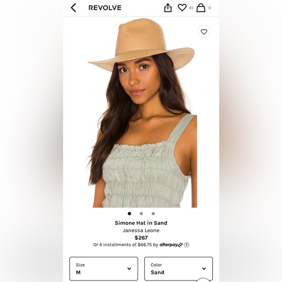 Janessa Leone Simone Hat Size Medium - Picture 10 of 11